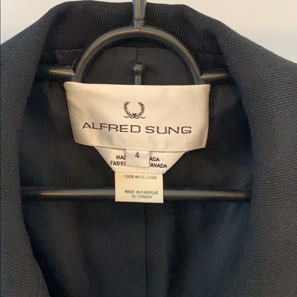 100% Wool Alfred Sung Blazer - Picture 3 of 5
